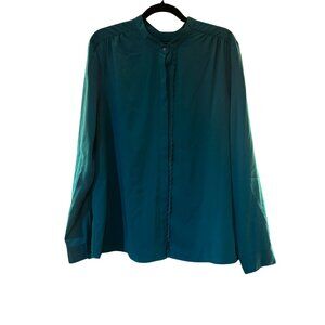 Banana Republic Emerald Long-Sleeve Blouse | XL